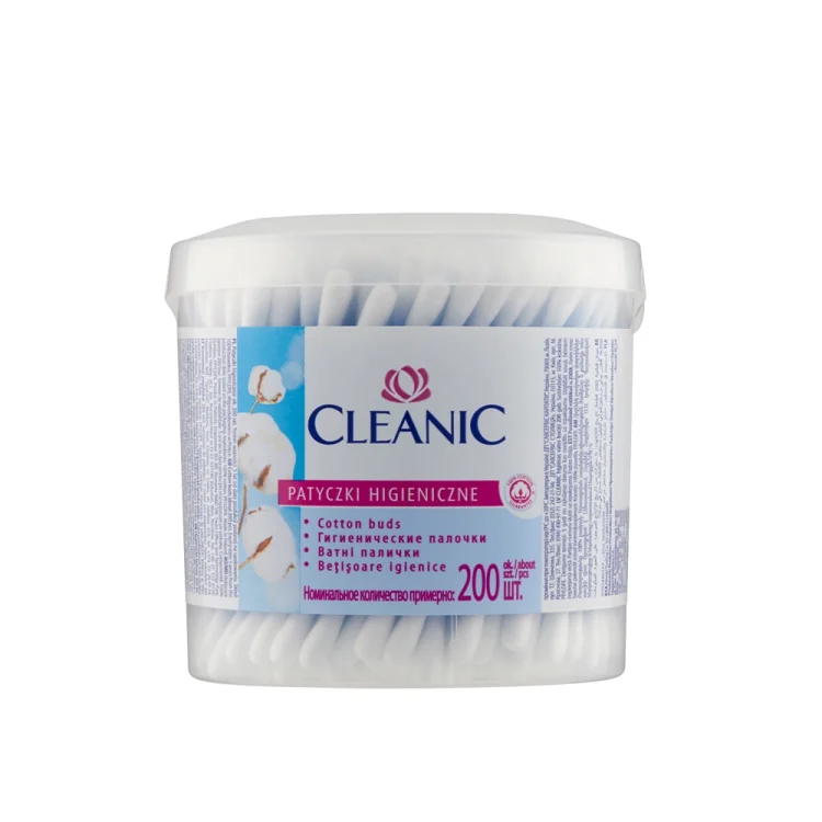 گوش پاک کن کلینیک کیندی مدل Cleanic Kindii Cotton Buds 200pcs