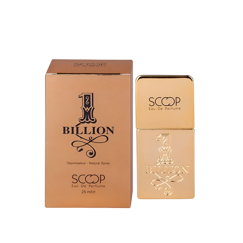 عطر جیبی ادوپرفیوم مردانه بیلیون اسکوپ مدل Scoop 1 Billion Eau de perfume